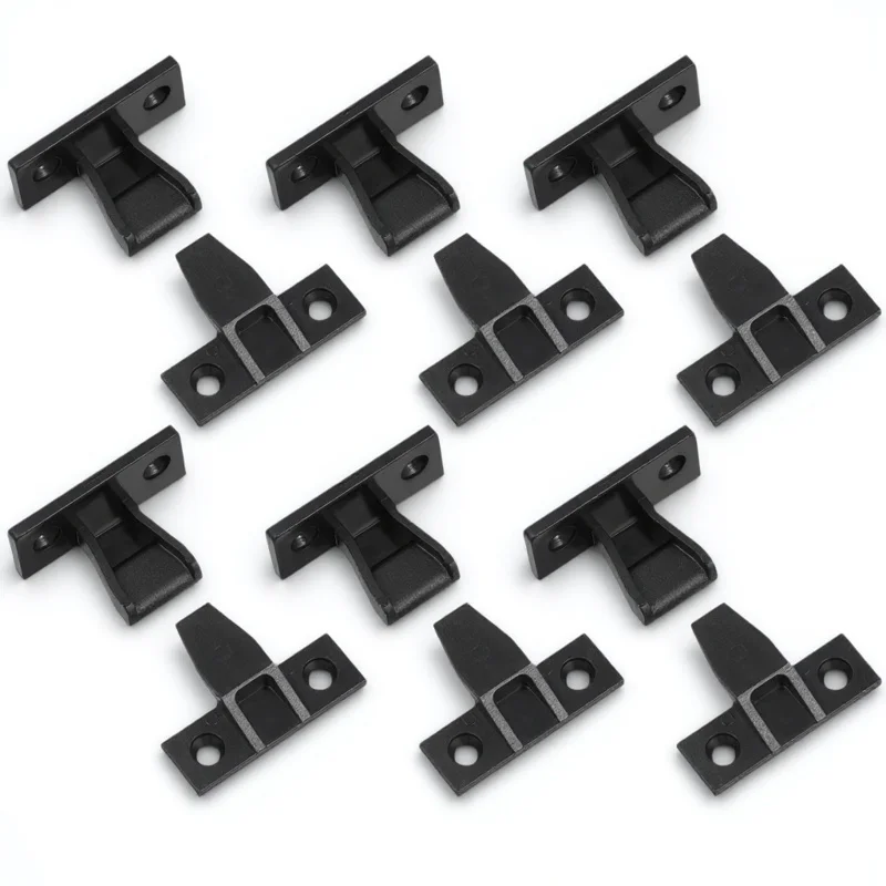 

10pcs Push-On Clips Corner Buckle For Cabinet Wardrobe Furniture Panel Connector Fast Installation Hardware Fittings