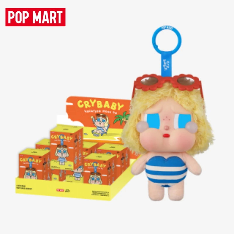 

CRYBABY Vacation Mode On Series-Vinyl Plush Pendant Blind Box Genuine POP MART Guess Toys Bag Ornament Figure