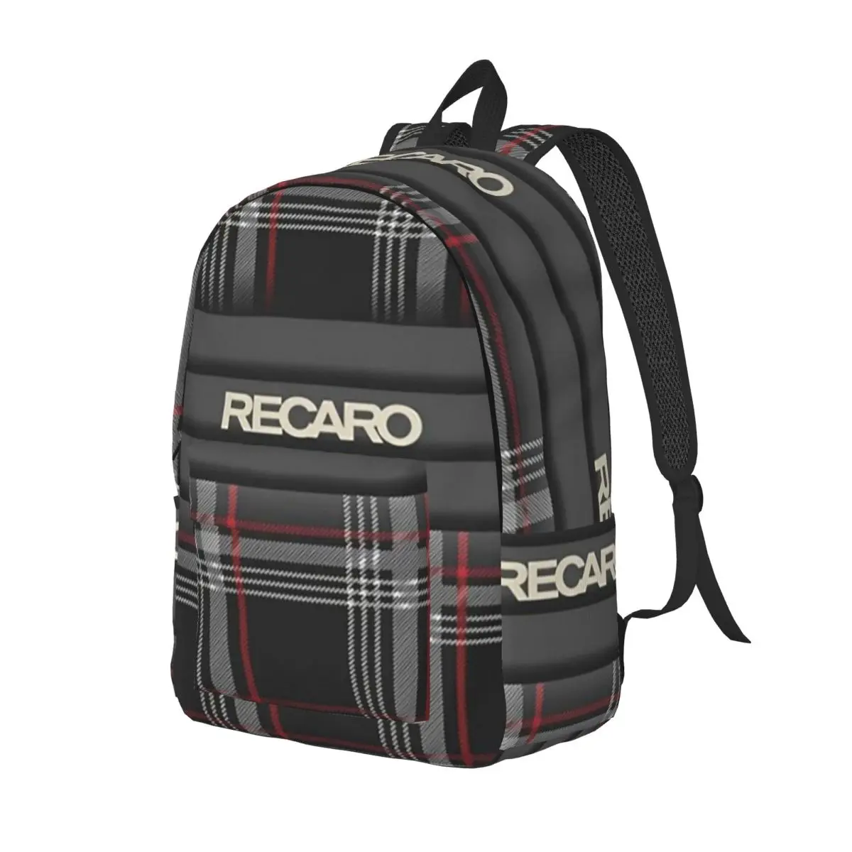 Tartan Plaid Recaros Student Backpack School Bag Hiking Travel Daypack for Men Women Bookbag Shoulder Bags view 6