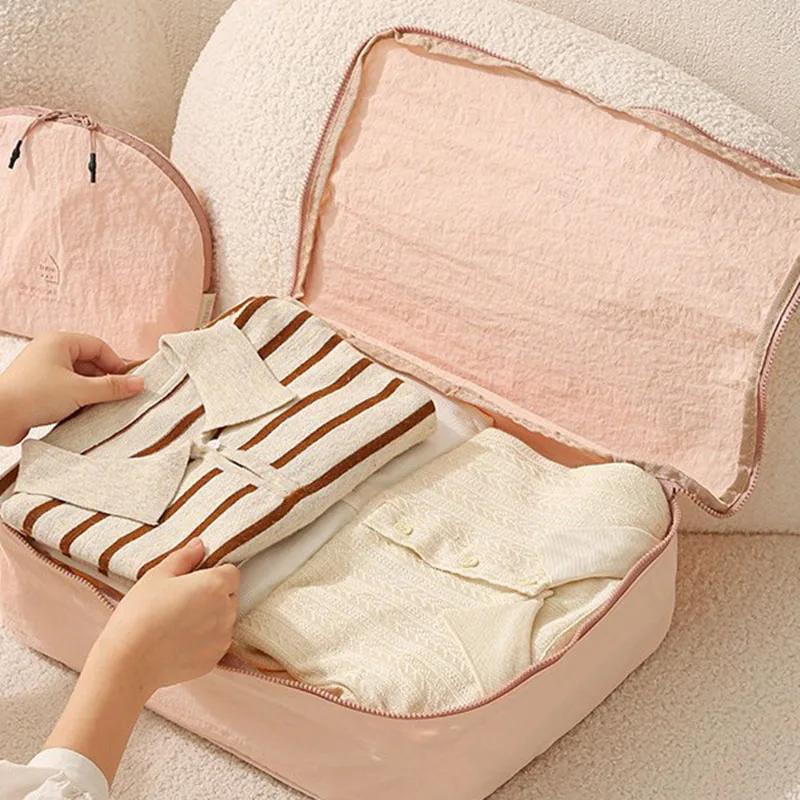 5-piece large size travel organizer portable suitcase organizer clothes shoes makeup bag luggage organizer travel storage bag