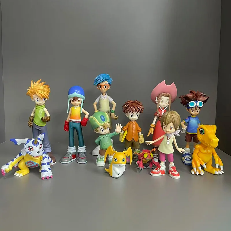 Monstro digital anime figura yagami taichi ishida yamato yagami hikari takaishi takeru digimon figuras de ação modelo brinquedos presentes