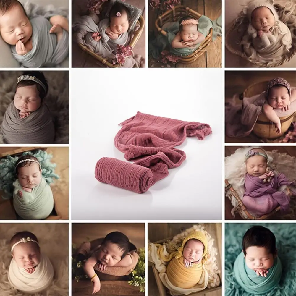 

Photography Blanket for Newborn Cotton Stretchable Breathable Wrapped Bag Infant for Newborn