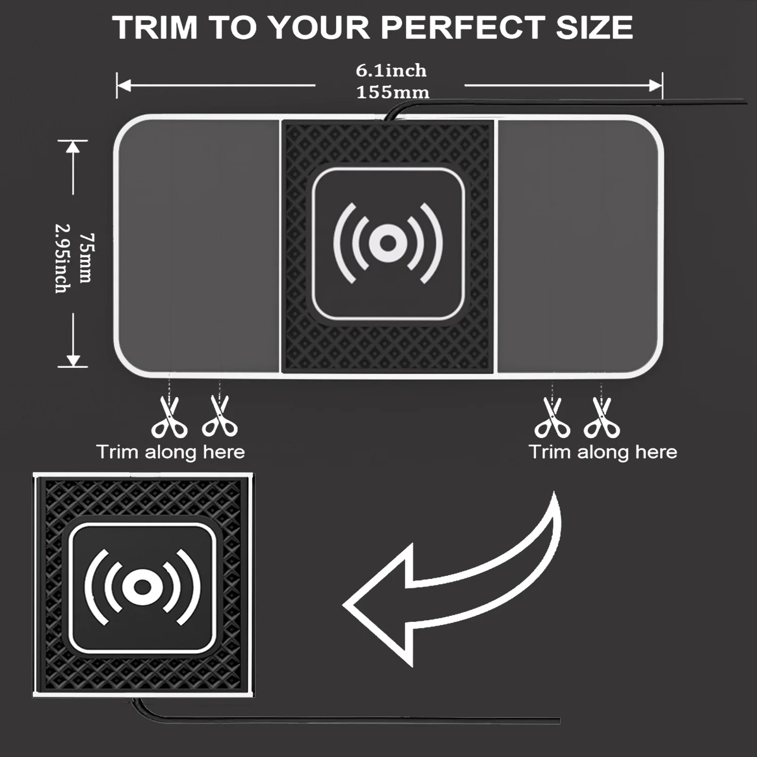 30W RGB Light Car Wireless Charger Pad for iPhone 15 14 13 12 11 Samsung S23 S22 Xiaomi Fast Wireless USB-A Phone Charging Pad - Image 3