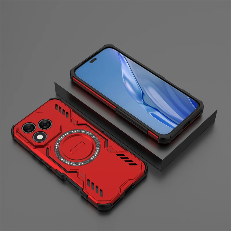 Armor Case For Honor 400 Lite Magnetic Adsorption Wireless Charge Cover Honor 400 200 Lite 400 Pro Case For Honor 400 Lite Case