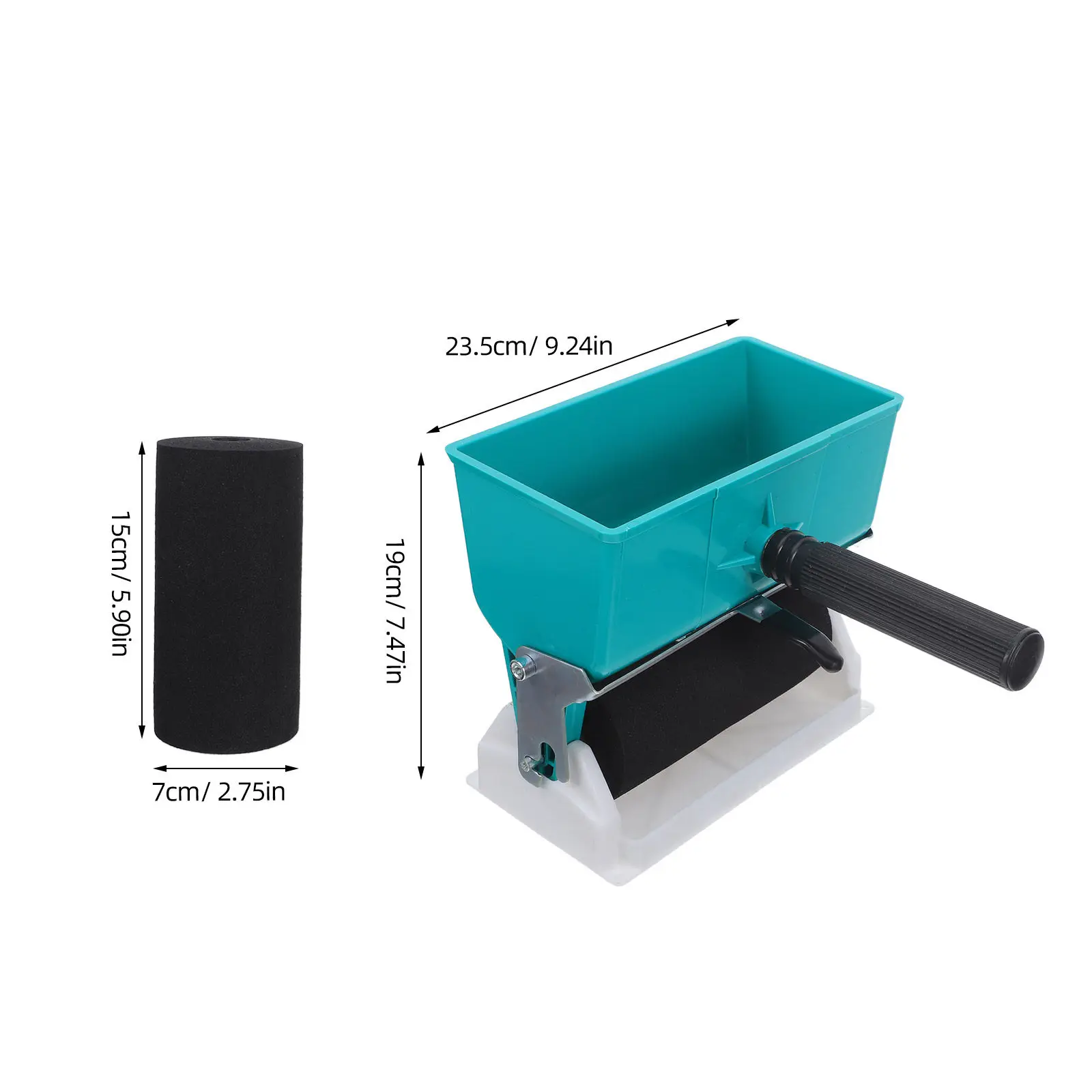 1Set Woodworking Glue Roller Applicator 6 Inch Manual Roller 320Ml Bucket Portable Adhesive Spreader for Wood Glue Application