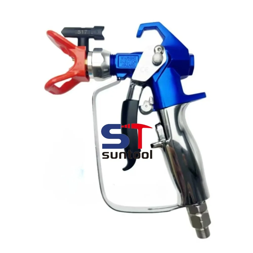 17Y042 17Y043 17Y297 Airless Paint Spray Gun 3600Psi 24.8MPa 2‑Finger Trigger for Professional Wall Painting Spraying
