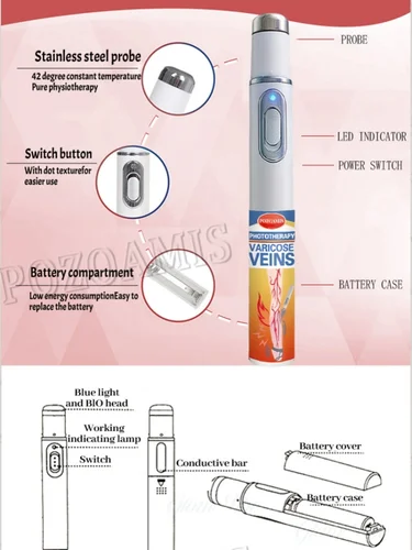 Imagen 2 del producto 2025, pluma azul para piernas, cuidado de manos y pies