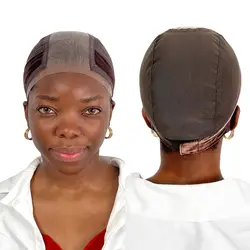 Lace velvet headband mesh hat Stretch wig lace hood for Keeping Wigs in Place