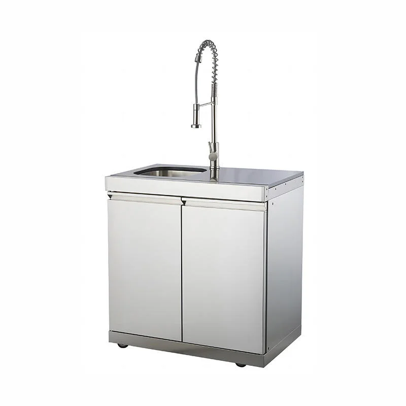 Premium Outdoor Kitchen Garden with Sink Grill Island and Durable Modular Stainless Steel Design Fridge Cabinet