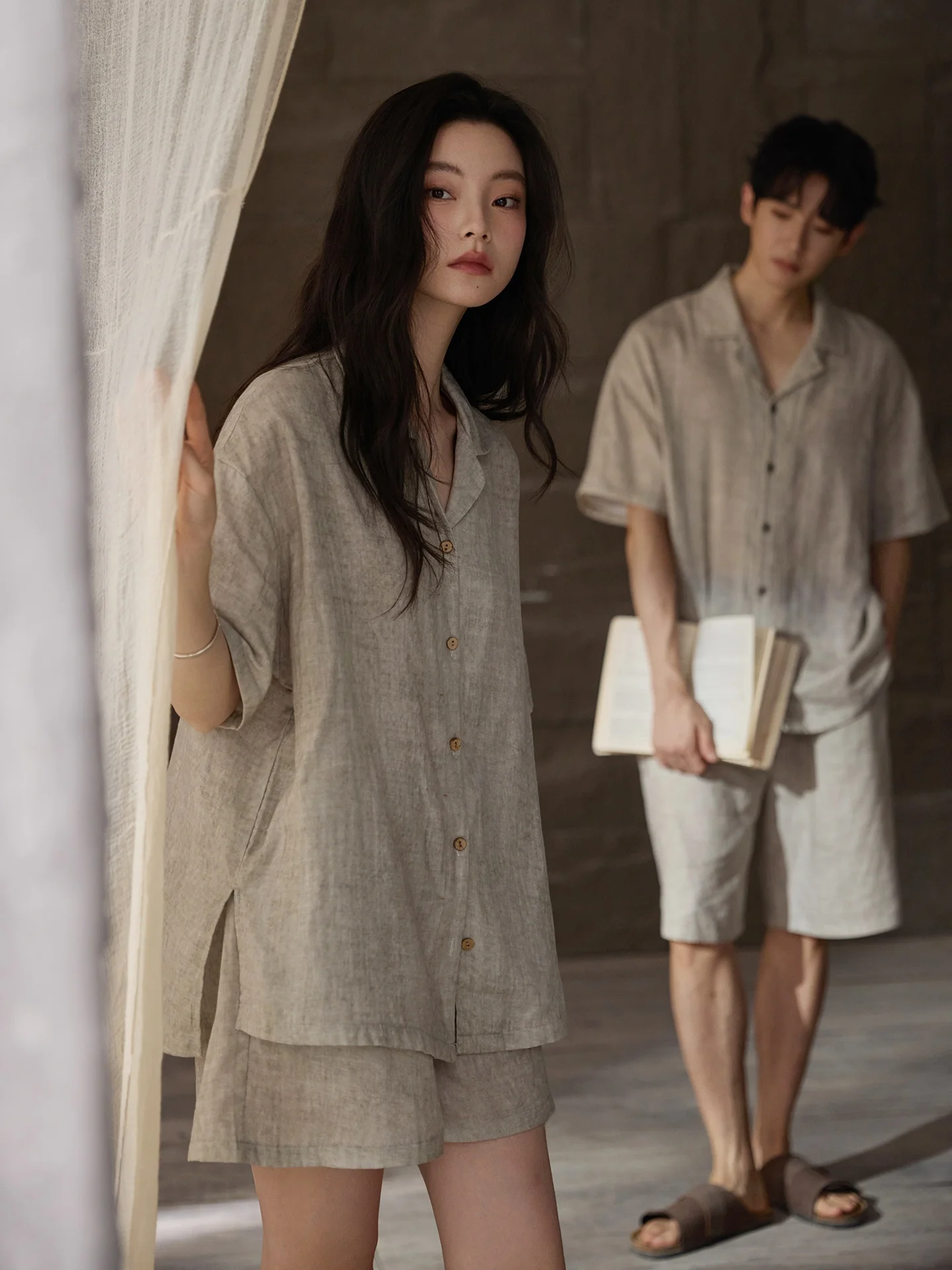 pijamas-de-algodon-de-verano-para-parejas-holgados-de-manga-corta-transpirables-con-sensacion-fresca-ropa-de-dormir-para-mujer-con-almohadilla-en-el-pecho-pantalones-cortos-para-hombre