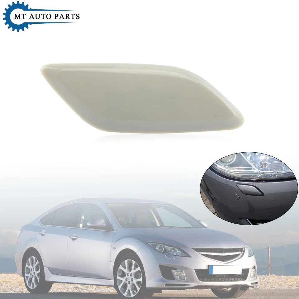 MTAP Front Headlight Washer Nozzle Cover Cap For Mazda 6 Atenza GH 2008 2009 2010 2011 2012 Left/Right Headlamp Washer Cover