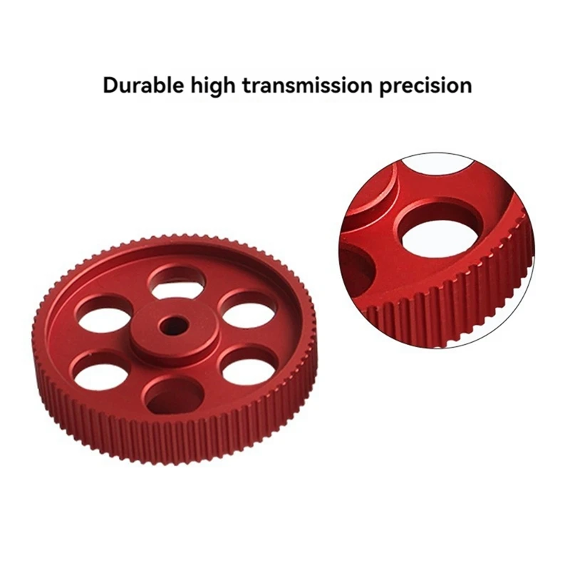 2Pcs 80Teeth 2GT C Kit 2GT Timing Pulley Bore 5Mm 2MGT Synchronous Belt Width 9/10Mm 80T For Voron 2.4