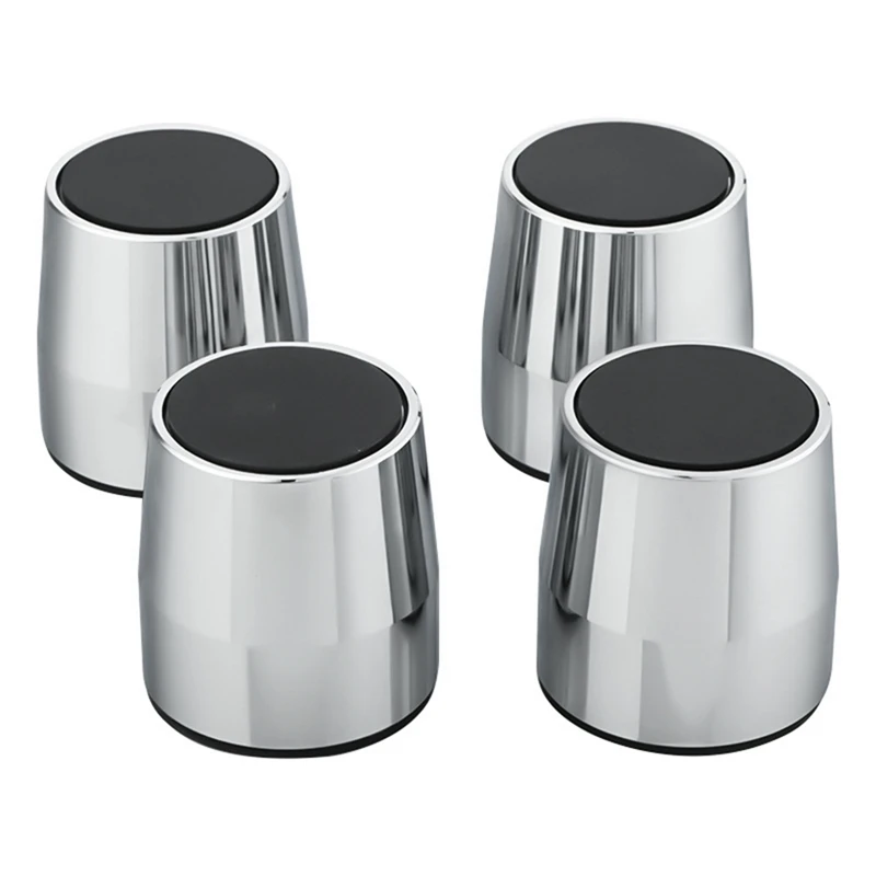 

4Piece Speaker Stand Feet Foot Pad Aluminium Alloy Shock Absorbing Pad Feet Stands Silver