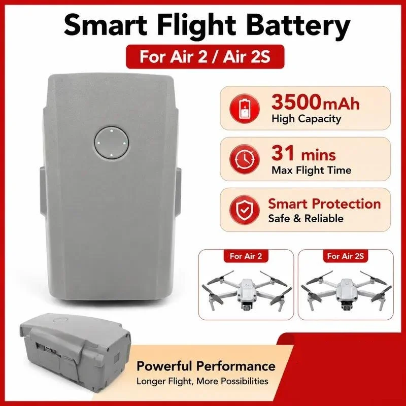 [New] for DJI Mavic Air 2 Air 2S Flight Battery Dual Charging Set Drone Accessories Intelligent Battery Charger Combo
