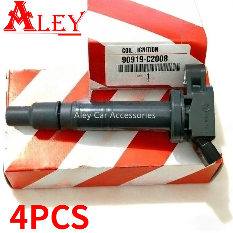 

4 шт. 90919-C2008 90919C2008 Катушки зажигания для Toyota Corolla NRE181 Levin Hybrid