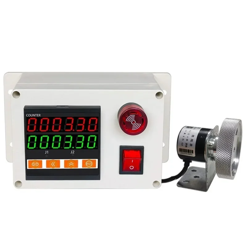 Roller Type Intelligent Length Meter Counter Electronic Digital Display Forward Reverse Addition Subtraction Meter