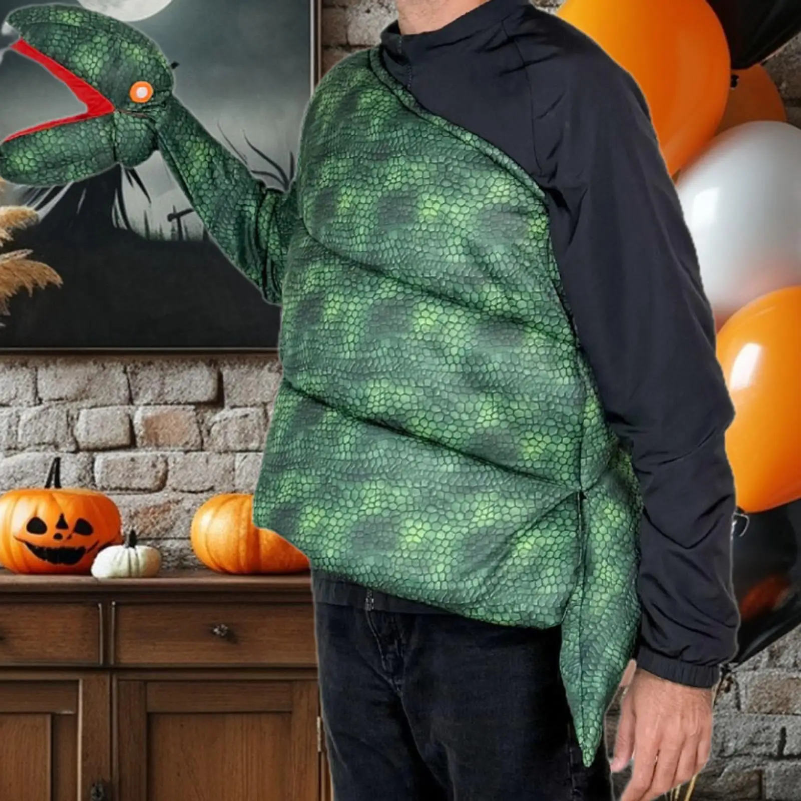

Anaconda Snake Costume for Adults Unique Decorative Halloween Costume for