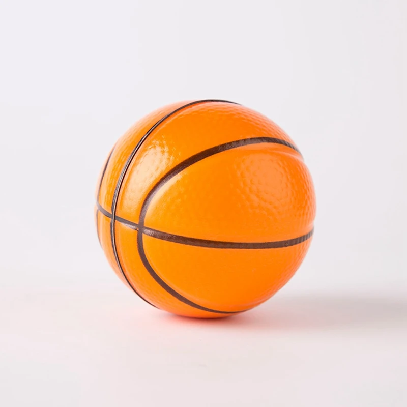 Pelota de baloncesto de colores para niños, pelota suave y elástica para aliviar el estrés, juguete de masaje, 12 piezas