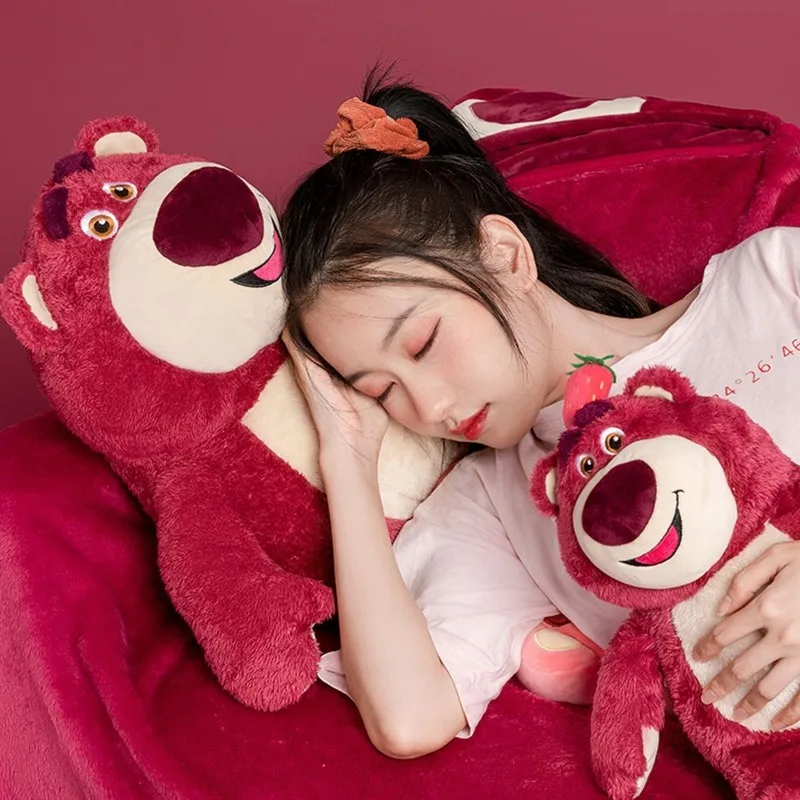 ديزني دمية جديدة الفراولة الدب لطيف Kawayi الكرتون أفخم لينة أريكة وسادة دمية السرير زينة هدية عيد ميلاد