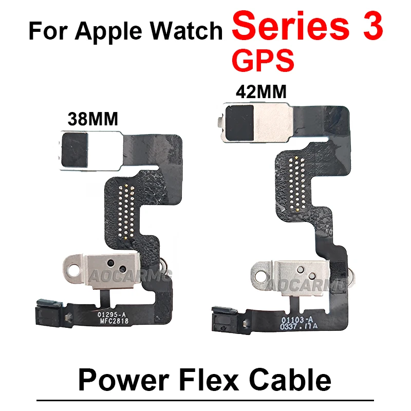 Power On Off Flex Cable Replacement Repair Parts For Apple Watch Series 1 2 3 4 5 6 SE1 Series5 Series4 38mm 42mm 40mm 44mm