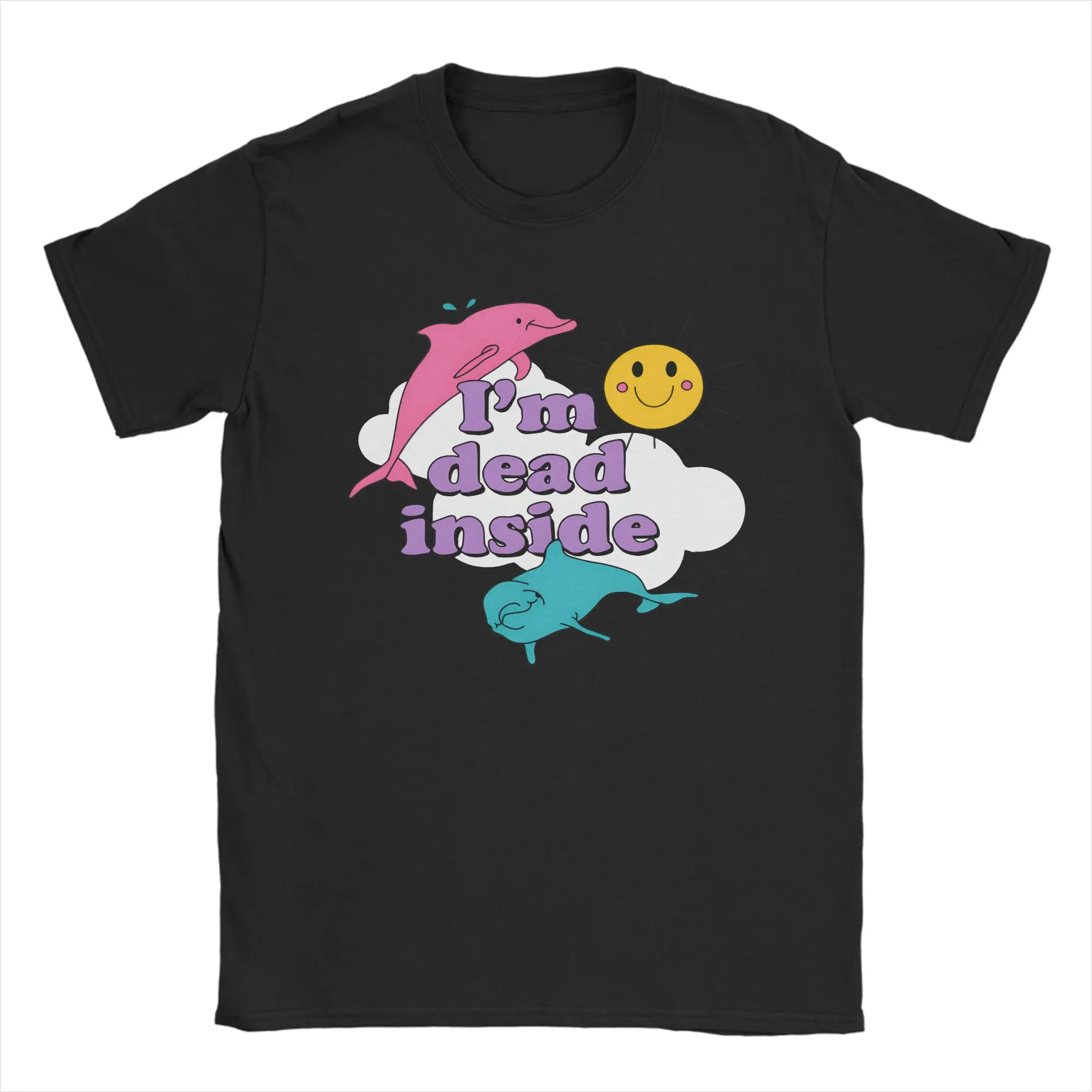 Streetwear T-Shirt Summer I'm Dead Inside Hip Hop T Shirts  Cotton Tshirt for Man Y2K Casual Short Sleeve Top Tees,
