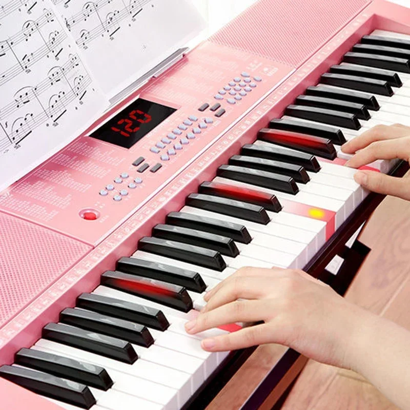 Professional Piano Keyboard Real Adults Electronic Piano Portable Midi Controller 61 Keys Teclado Infantil Musical Instruments