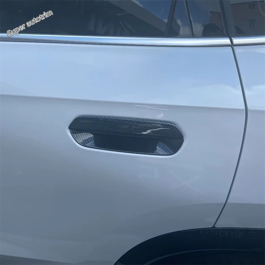 

Rearview Mirror / Door Handle Bowl / Fuel Oil Tank Cap Decoration Cover Trim Carbon Fiber Accessories For BMW X1 U11 2023 - 2025