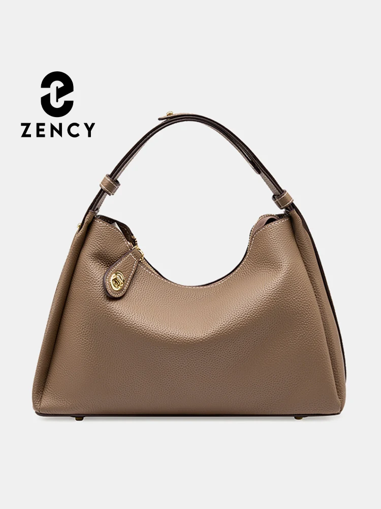 

Zency простая большая сумка в стиле ретро, модная женская дизайнерская сумка, сумка из натуральной кожи, сумка через плечо для зимней сумки