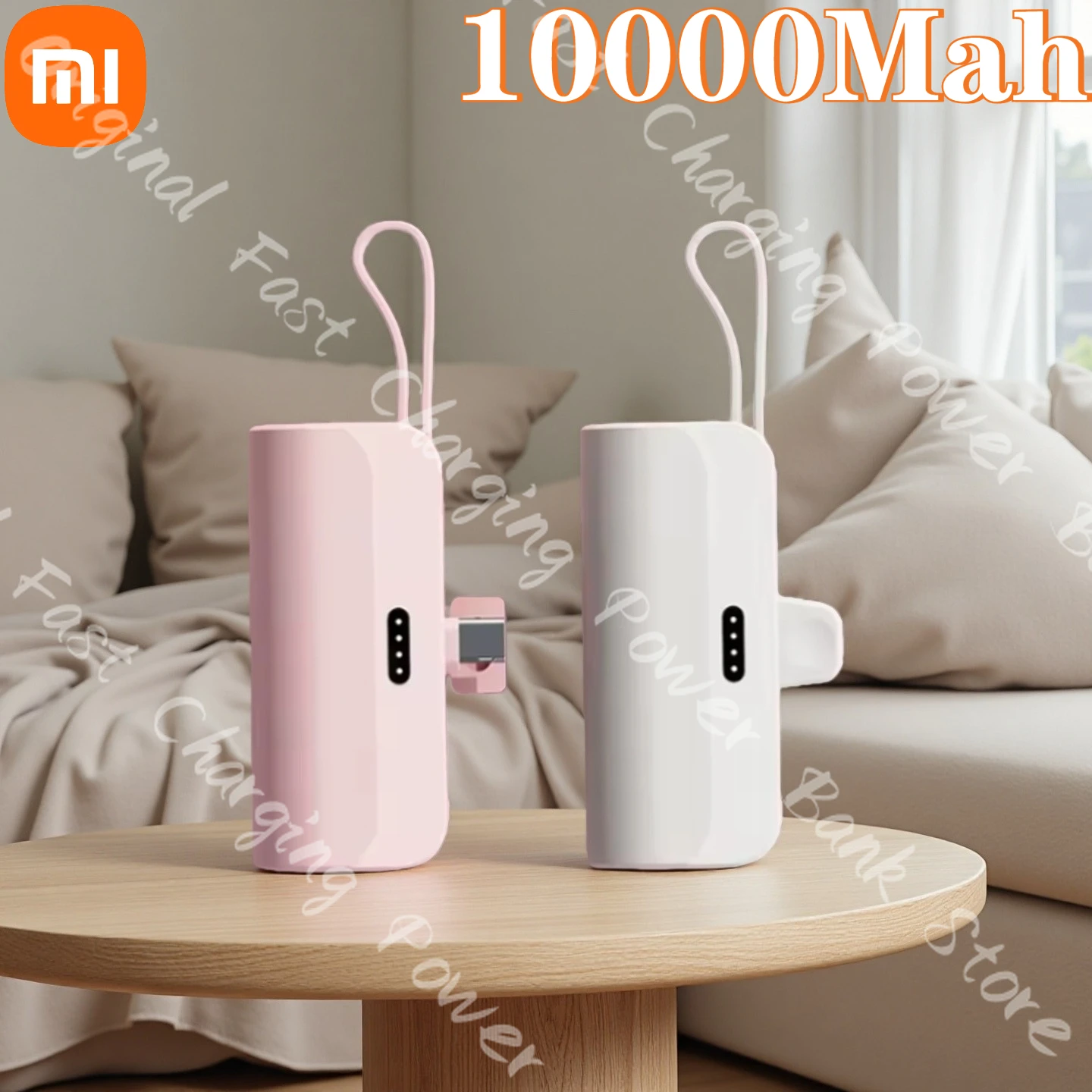 แบตเตอรี่สำรอง Xiaomi Pocket 10000mAh ขนาดกะทัดรัด พกพาสะดวก ชาร์จเร็วสำหรับ iPhone