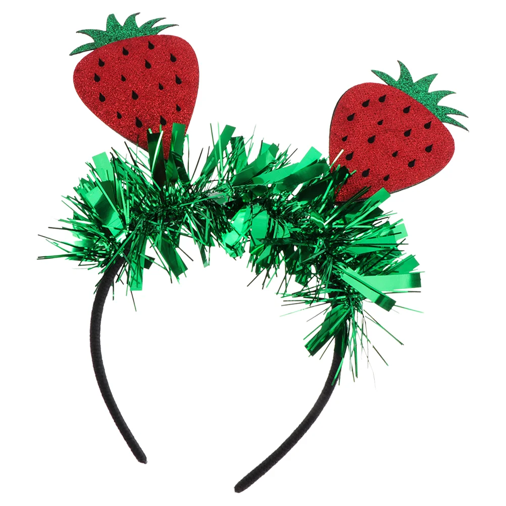 Strawberry Headband Fruits Party Decorative Headdress Girls Lovely Headwear Vibrant Photo Prop Matching Decoration