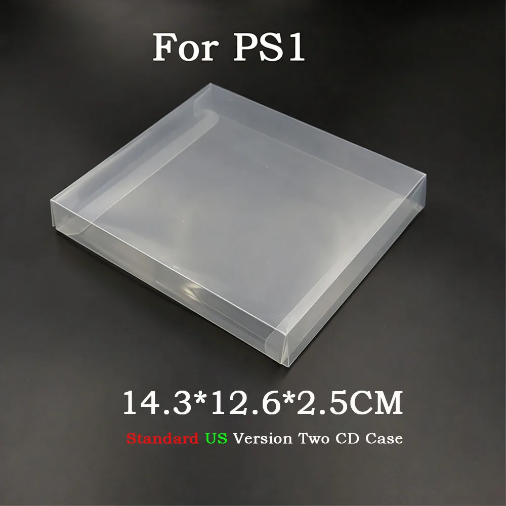 5-10 Stück Transparente PET-Spielkassetten-Schutzhülle, Aufbewahrungsbox für PS1 PS2 PS3 PS4 PS5 Spielkarten, PS1 US/JP/EU CD-Hülle – Detail 9