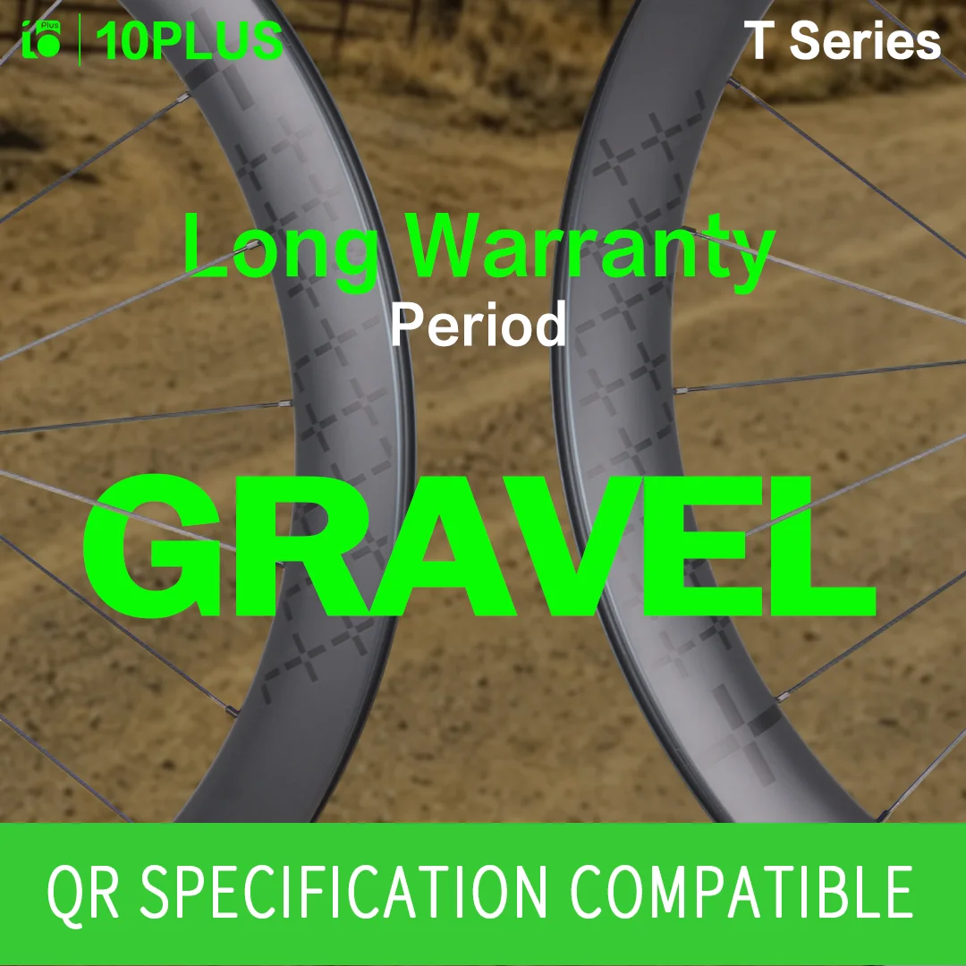 10PLUS T700 Carbon Wheelset 700C Gravel Disc 36T Star Ratchet Center Lock 38mm QR