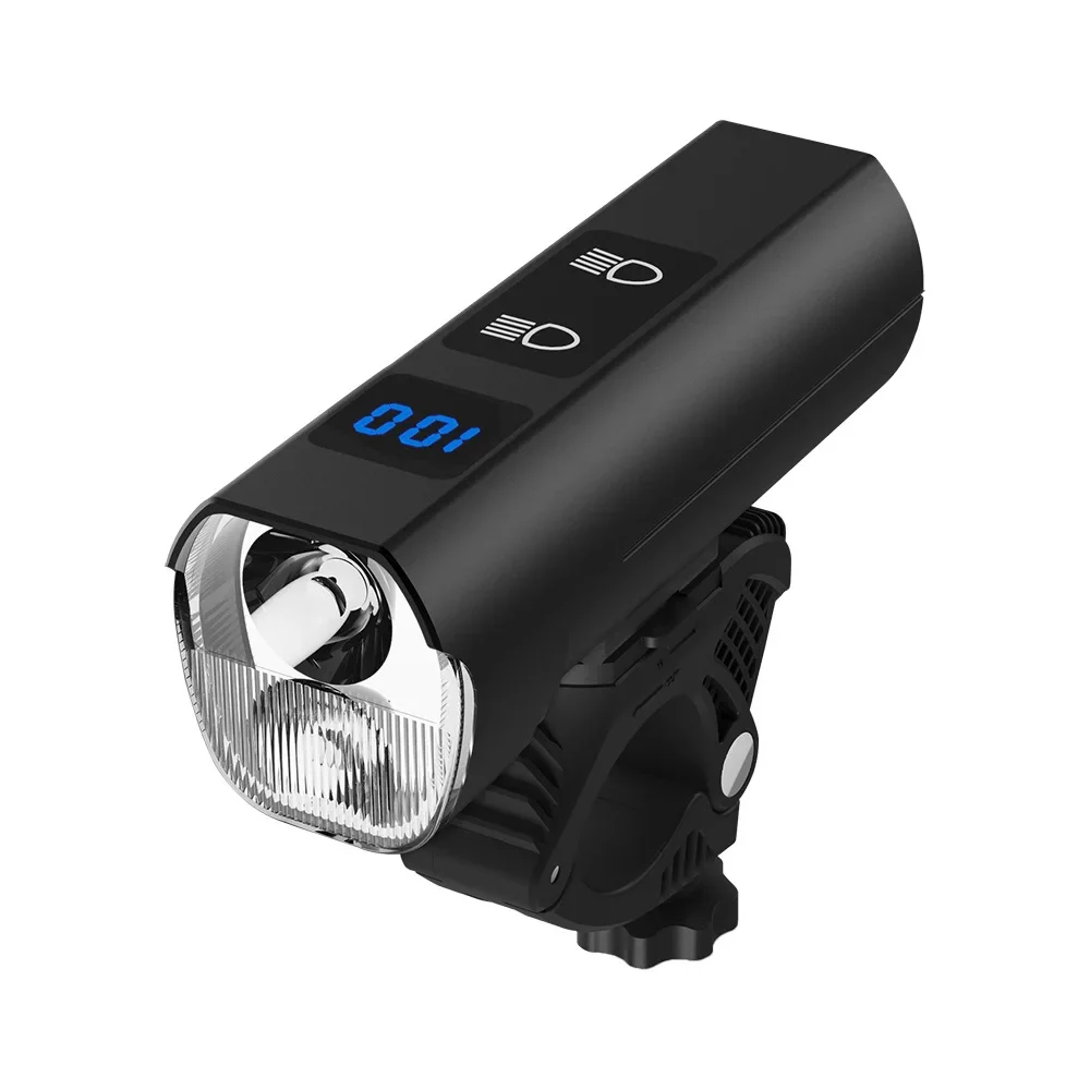 Fietslicht LED Fietskoplampen met hoge helderheid Waterdichte USB-oplaadvermogen Display Fietsverlichting