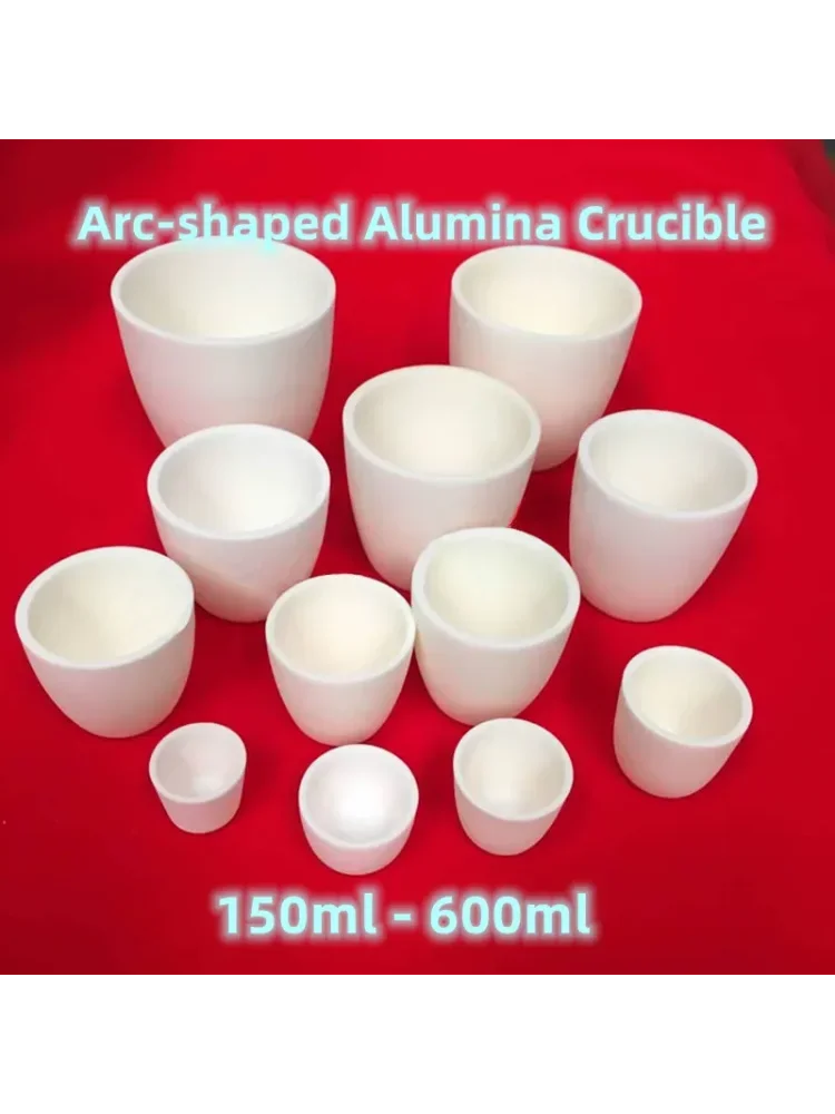 10ml arc crucible 50pcs and 10 lids ,  2pcs 100x100 Cylindrical alumina crucibles and 2 pcs lids