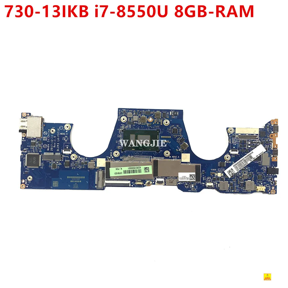 

For Lenovo Yoga 730-13IKB Laptop Motherboard DLZP3 LA-F571P With CPU i7-8550U 8GB-RAM FRU 5B20Q95842 100% Working