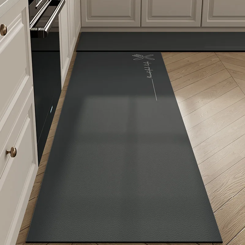 VIKAMA Non-Slip Diatomite Kitchen Floor Mat - Super Absorbent Anti-Fatigue Bath Mat, Oil-Proof Waterproof Rug for Entrance