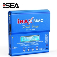 HTRC iMAX B6 AC RC Charger 80W B6AC 6A Balance Charger Digital LCD Screen Li-ion LiFe Nimh Nicd PB Lipo Battery Charger