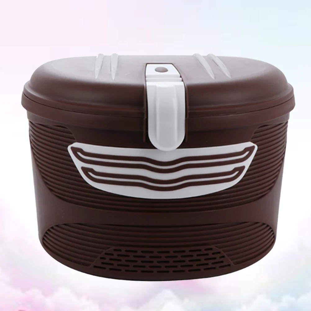 

Professional Bicycle Basket Durable Plastic Large Capacity Waterproof Rainproof Anti Theft Lock Stable Safe Electric Storage
