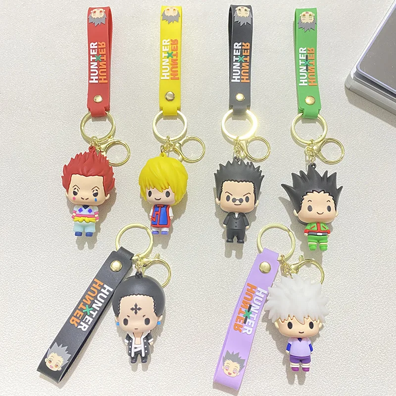 HUNTERxHUNTER Anime GON·FREECSS Killua Zoldyck Hisoka Kurapi Cosplay Acrylic Keychain Accessories Cartoon Pendant Christmas Gift
