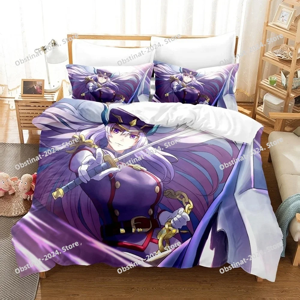 3D Anime Chained Soldier Bedding Set Printed Bed Set Duvet Cover Sheet Pillowcase Bed Soft Quilt Cover Full Queen King Size