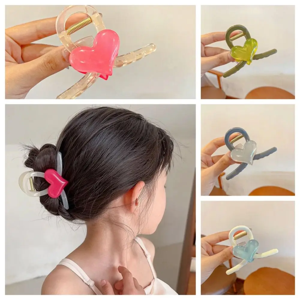 Love Hairpin Korean Sweet Fashion Personality Shark Clip Temperament Grab Clip All High-Grade Hair Accessories