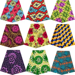 2024 Real Africa Prints Wax Fabric Batik Ankara Tissu Loincloth Sewing Party Garment DIY Material 100% Polyester Patchwork Pagne