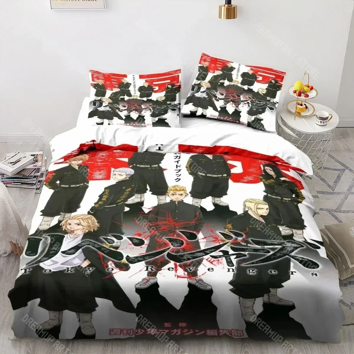 Exquisite 3D Print Tokyo Revengers Ryuguuji Ken Sano Manjiro Duvet Cover Cartoon Bedding Sets Bed Sets Quilt Comforter Covers Ho