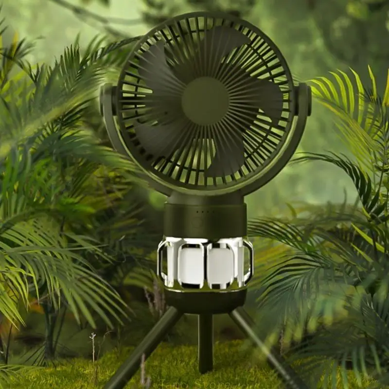 

LX0B 10000MAH Портативный перезаряжаемый вентилятор штатива. Регулируемая скорость вентиляционного вентилятора на открытом