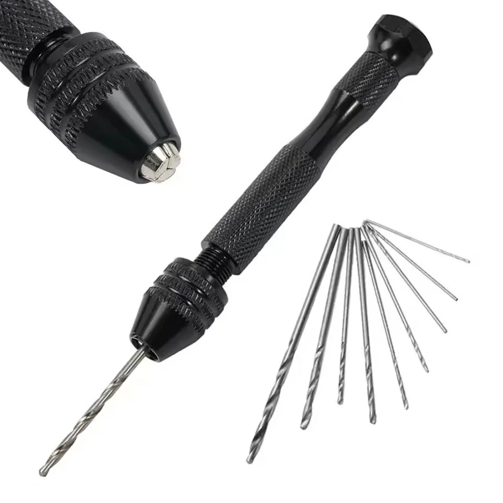 Small 0.3-3.2mm Manual Drill Bit Set for Carpentry, Drilling Tools for Hobby Models, Craft Jewelry, Manual Drill Bit