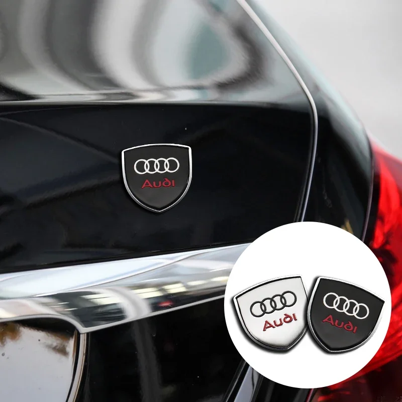 

3D Metal Car Emblem Badge Stickers Decal For Audi A4 B5 B6 A3 8P 8V 8L A5 A6 C6 C5 A1 A7 A8 Q2 Q3 TT RS3 RS4 Auto Accessories