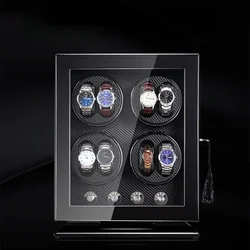 Luxury Upscale Watch Box Winder for Tourbillon Rolex Automatic Watchwinder Case Lock Box 8 Slot Organizer Display Dustproof Box