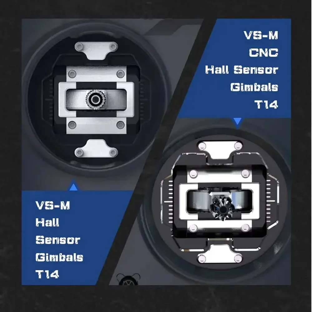 Jumper T14 2.4GHz/915MHz 1W ELRS VS-M CNC Hall Sensor gimbal 2.42 "layar OLED EdgeTX Radio Controller untuk Drone balap RC FPV