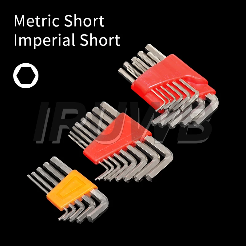 5/8/11 Pcs Metric Allen Wrench Set Inch Wrench L Wrench Keys Size Allen Key Short Arm Vehicle Repair Tool Set Home Hand Tools