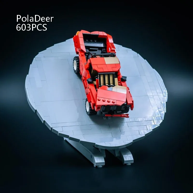 

PolaDeer DIY MOC 603PCS Creative Damaged Skewed Version Hilux Building Blocks Assembly Model toy brick Children's Birthday Gifts